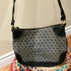 Dooney & Bourke monogram grey black bag